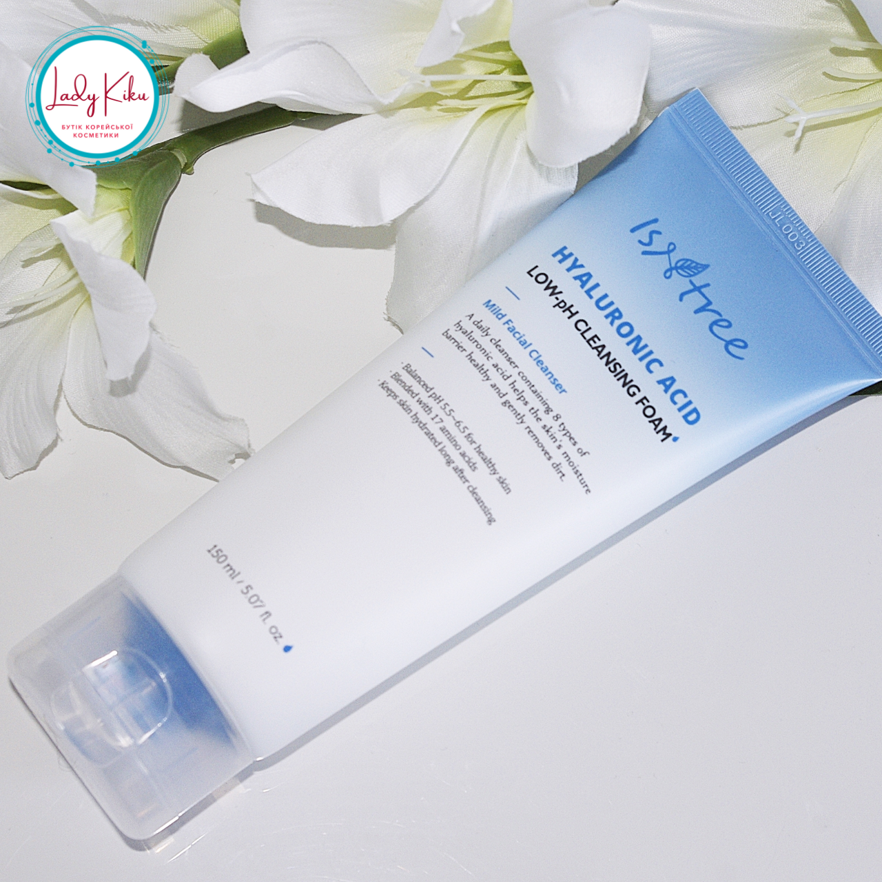 Пінка для вмивання з низьким рівнем pH Isntree Hyaluronic Acid Low pH Cleansing Foam, 150ml