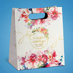 Пакет "Солодкі спогади про наше весілля" C-0055, пакет для каравая, коробочка под каравай