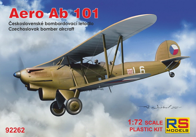 Пластикова модель 1/72 RS models 92262 чехословацький багатоцільовий літак Aero Ab 101, фото 1