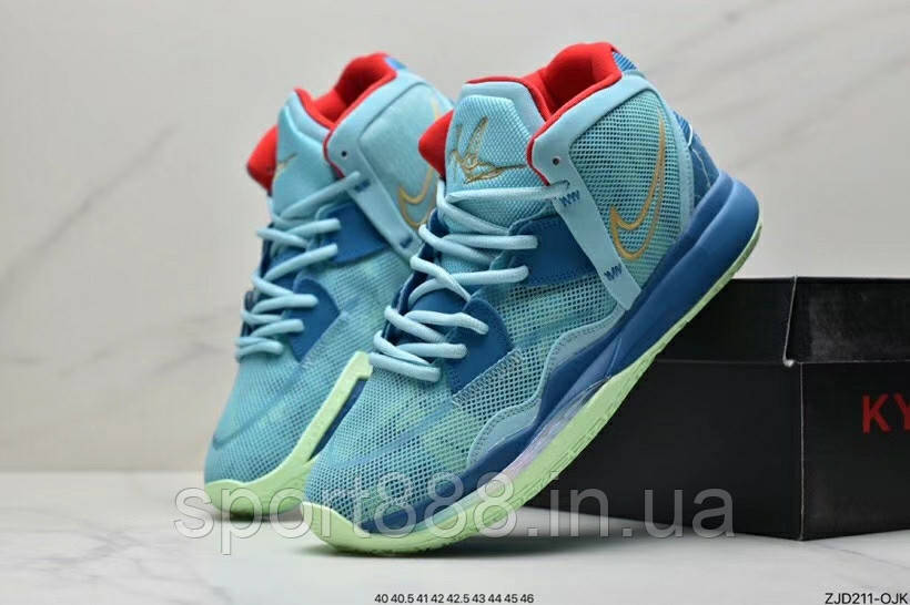 Eur40-46 Nike Kyrie 8 Баскетбольні кросівкии Кайрі блакитні