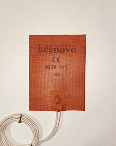 Гнучка грівальна пластина Киново 24 В, 400 Вт, 152х203мм, терморегулятор 90 градусів
