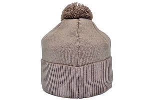 Шапка з помпоном Flexfit New York 53-57 см капучино (F-0918-471), фото 2