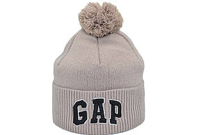Шапка з помпоном Flexfit Gap 53-57 см капучино (F-0918-455), фото 1