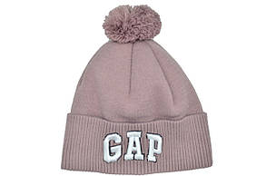 Шапка з помпоном Flexfit Gap 53-57 см темно-розовая (F-0918-459), фото 3