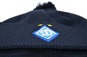 Шапка з помпоном Flexfit ФК Дінамо 53-57 см темно-синя (F-0918-513), фото 2