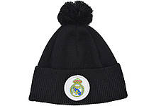 Шапка з помпоном Flexfit FC Real Madrid 53-57 см чорна (F-0918-516), фото 3