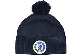 Шапка з помпоном Flexfit FC Chelsea 53-57 см темно-синя (F-0918-522), фото 3