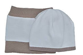 Комплект Flexfit шапка з помпоном и снуд Gap 53-57 см капучино (F-0918-565), фото 4