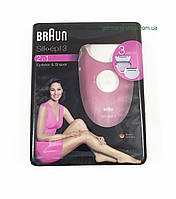 Новий брендовий німецький епілятор-жіноча бритва (2 в 1) з Німеччини Braun SilkEpil3 SE3273 з гарантією