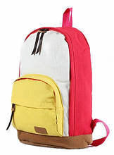 Рюкзак міський Flying Birds червоний з жовтим кишенею