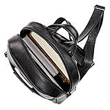 Рюкзак жіночий SHVIGEL 15304 шкіряний Чорний, фото 4
