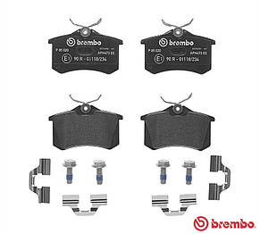 BREMBO P85020 — Комплект задніх гальмівних колодок Рено Меган 3, Рено Флюенс, фото 4
