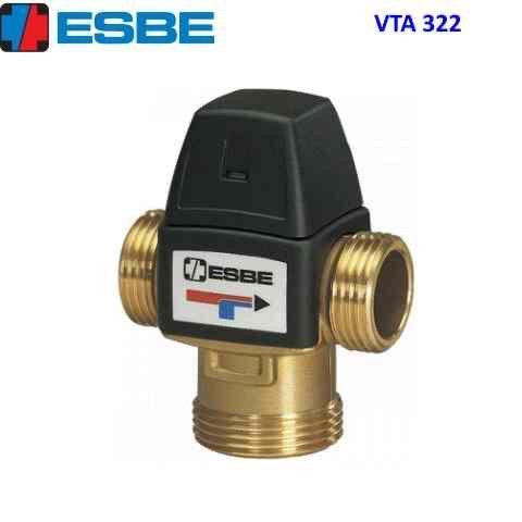 Триходовий змішувальний клапан Esbe VTA322 G1" 20-43 °C kvs 1.6