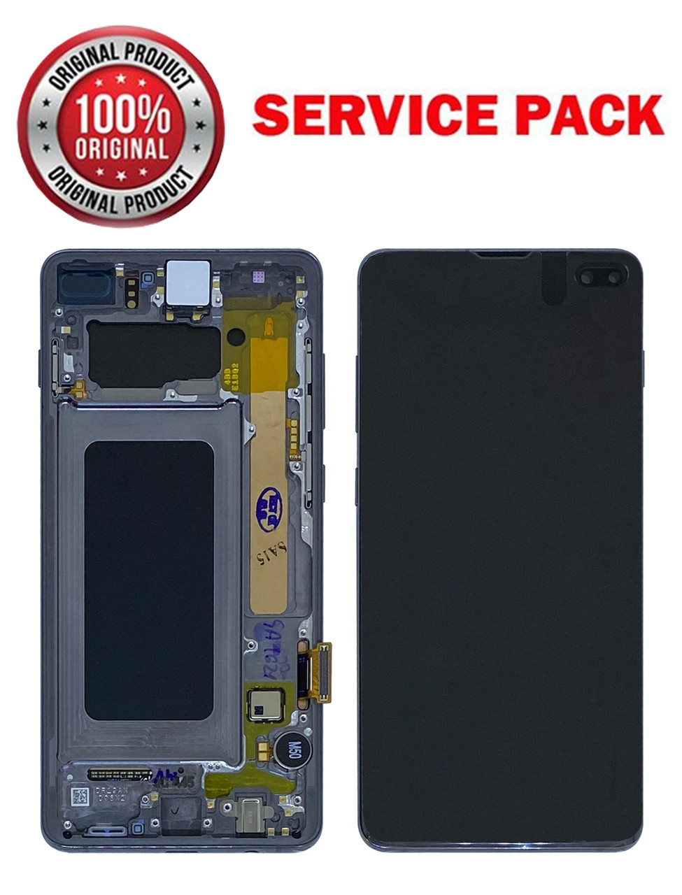 Дисплейний модуль (екран) для Samsung G975 Galaxy S10 Plus з CERAMIC BLACK рамкою Оригінал 100% GH82-18834A