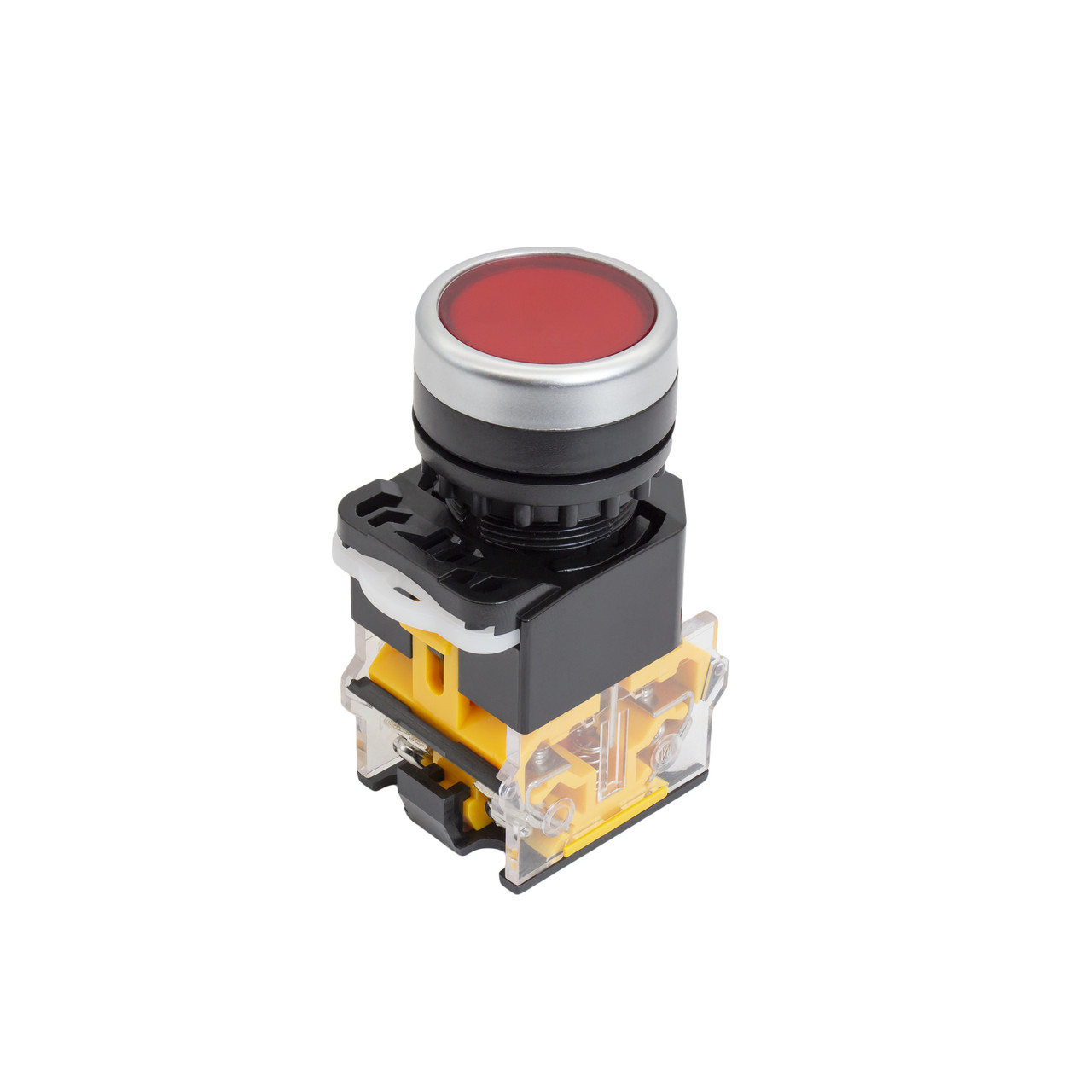 Кнопка перемикач миттєвої дії LA38-11 (Червоний)