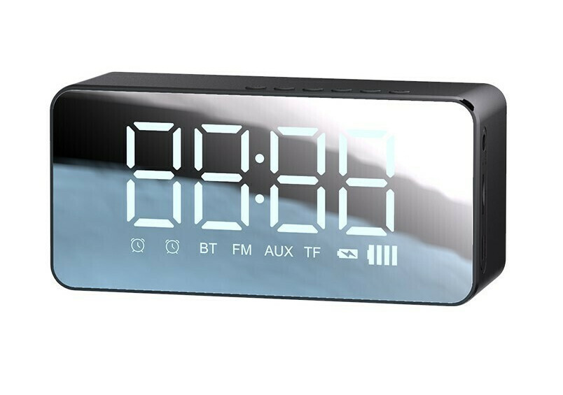 Аудіо настільний годинник Usams US-YX007 Multi-functional Alarm Clock Чорний (YX7LY01)