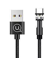 Магнитный кабель для зарядки телефона/ смартфона Usams US-SJ473 U59 USB - Type-C 2.1 А 1 м Черный