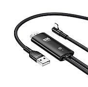 Кабель (перехідник) Usams US-SJ442 U53 USB - Lightning - HDMI 2 м Чорний (SJ442HD01)