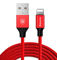 USB кабель для зарядки айфона Baseus Yiven USB - Lightning 2 А 1.2 м Красный (CALYW-09)