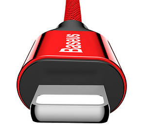 Кабель для зарядки телефона/ смартфона Baseus Yiven USB - Lightning 2 А 1.2 м Червоний (CALYW-09), фото 3