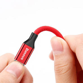 Кабель для зарядки телефона/ смартфона Baseus Yiven USB - Lightning 2 А 1.2 м Червоний (CALYW-09), фото 4