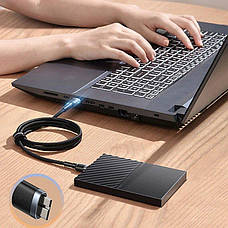 Кабель для зарядки Baseus Cafule USB 3.0 - Micro-B 2 A 1 м Чорний/ Сірий (CADKLF-D0G), фото 5