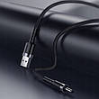 Кабель для зарядки Baseus Cafule USB - DC 3.5 мм 2 А 1 м Чорний (CADKLF-G1), фото 2