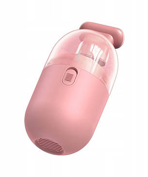 Портативний міні-пилосос (на батарейках) Baseus C2 Desktop Capsule Рожевий (CRXCQC2A-04), фото 3