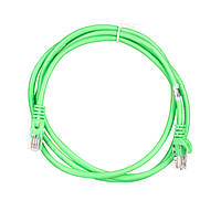 Патч-корд (LAN-кабель) 2E Cat 5e UTP RJ45 26AWG 1.50 м Зеленый
