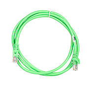 Патч-корд (LAN-кабель) 2E Cat 5e UTP RJ45 26AWG 1.50 м Зелений
