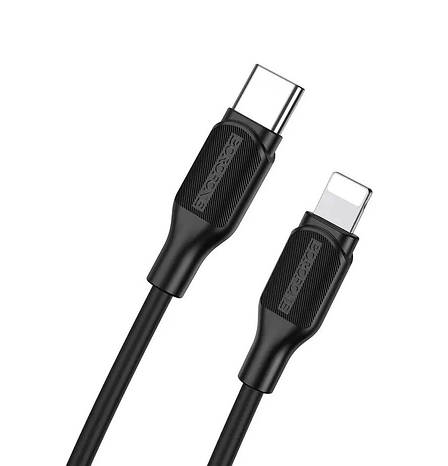 Кабель для зарядки телефона/ смартфона Borofone BX42 Encore Type-C - Lightning 3 А 1 м (BX42CLB), фото 3