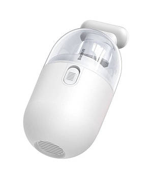 Портативний міні-пилосос (на батарейках) Baseus C2 Desktop Capsule Білий (CRXCQC2A-02), фото 3
