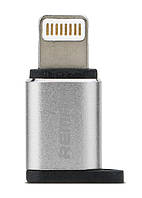 Переходник Remax Visual RA-USB2 MicroUSB - Lightning Серебристый