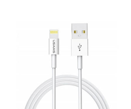 Кабель для зарядки телефона/ смартфона Usams US-SJ283 U23 USB - Lightning 2 А 1 м Білий (SJ283USB01), фото 1