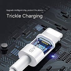 Кабель для зарядки телефона/ смартфона Usams US-SJ283 U23 USB - Lightning 2 А 1 м Білий (SJ283USB01), фото 3