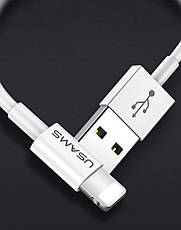 Кабель для зарядки телефона/ смартфона Usams US-SJ283 U23 USB - Lightning 2 А 1 м Білий (SJ283USB01), фото 5