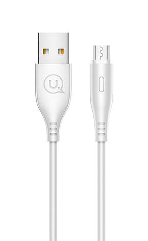 Кабель для зарядки телефона/ смартфона Usams US-SJ268 U18 USB - Micro USB 2 А 1 м Білий (SJ268USB02), фото 1