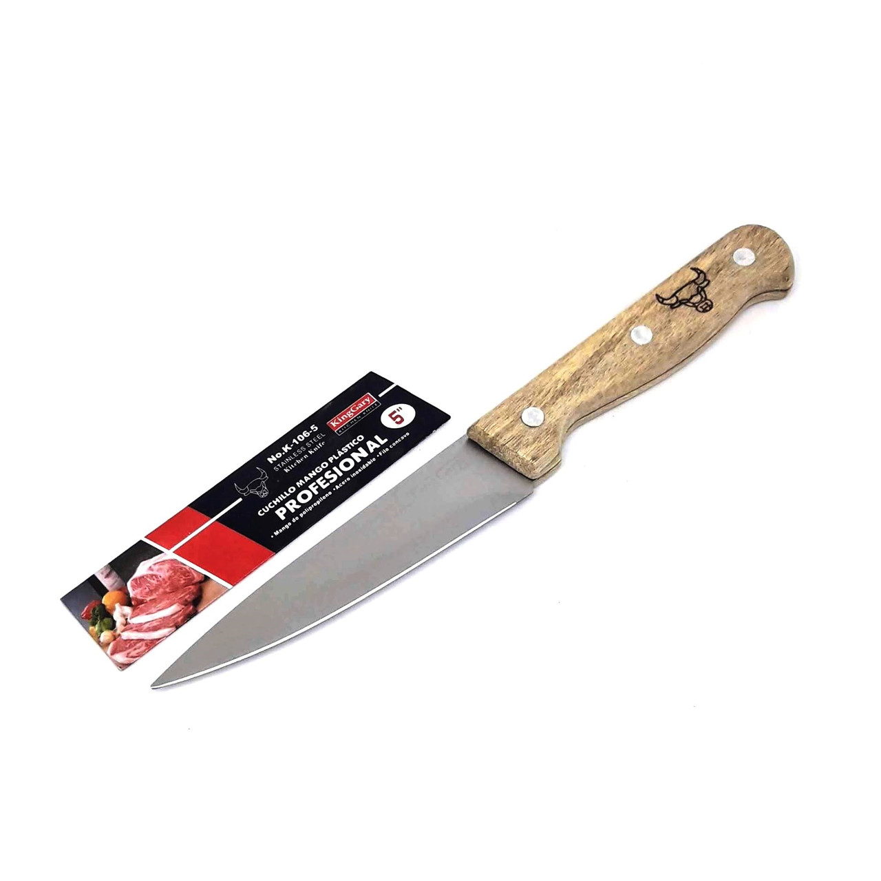 Кухонний ніж King Gary K-106-5 з дерев'яною ручкою 24 см