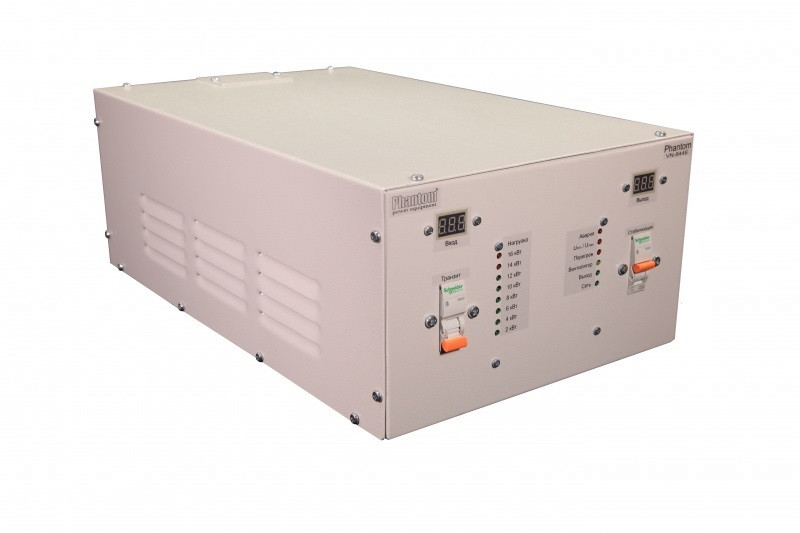 Стабілізатор напруги 9 кВт PHANTOM VN-842E Преміум 64П, 177-305В (40А - 9000Вт), фото 1