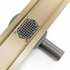 Трап для душу REA PURE NEO MIRROR GOLD PRO 50 см, фото 3
