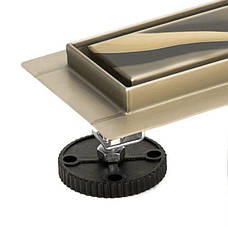 Трап для душу REA PURE NEO MIRROR GOLD PRO 50 см, фото 3