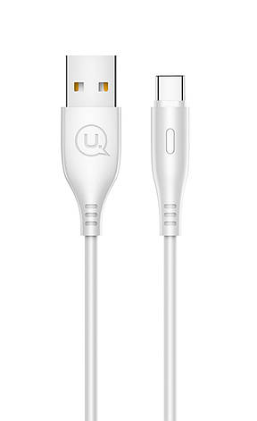 Кабель для зарядки телефона/ смартфона Usams US-SJ267 U18 USB - Type-C 2 А 1 м Білий (SJ267USB02), фото 1