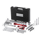 Професійний набір інструментів 1/2", 1/4", 82 од., Cr-V INTERTOOL ET-6082, фото 3