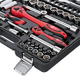 Професійний набір інструментів 1/2", 1/4", 82 од., Cr-V INTERTOOL ET-6082, фото 4