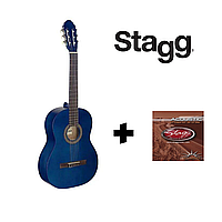 Классическая гитара Stagg C440 M BLUE + струны