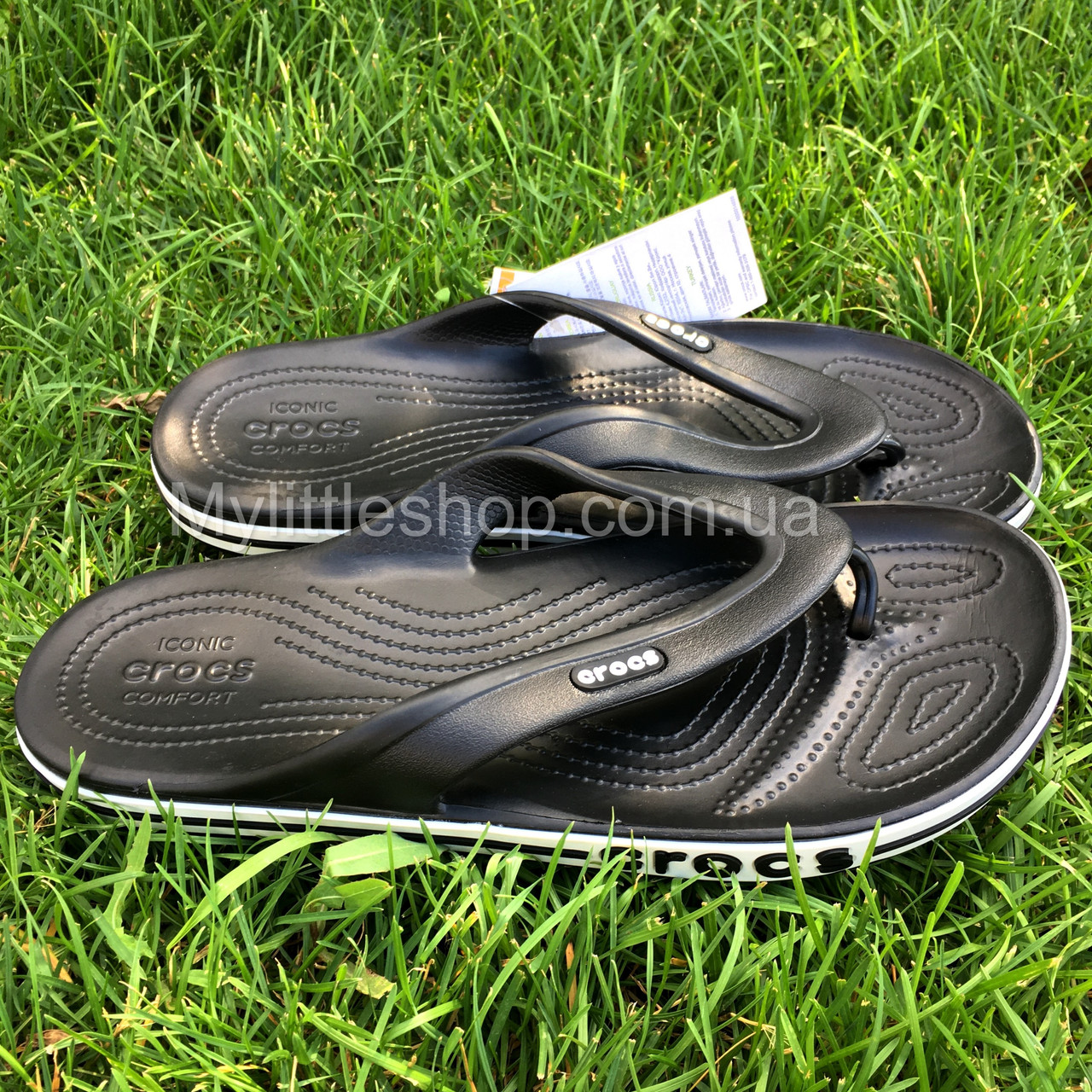 Тапочки Crocs Bayaband Flip 45 р 29.2-29.7 см Чорні 205393-066-M12/W14 Black