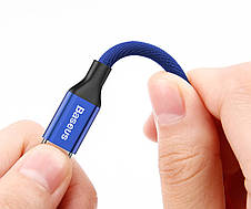 Кабель для зарядки телефона/ смартфона Baseus Yiven USB - Lightning 2 А 1.8 м Синій (CALYW-A13), фото 3