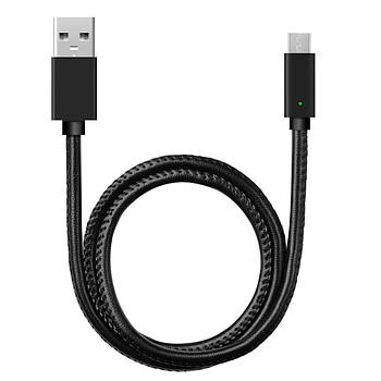 Кабель для заряджання android micro usb 1 м Чорний Магнітний