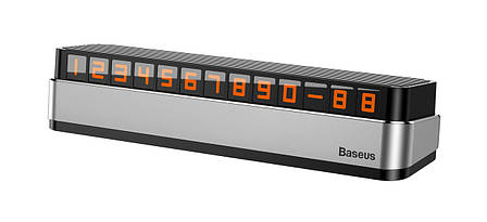 Паркувальна карта Baseus Moonlight Box Series Temporary Сріблястий/ Чорний (ACNUM-B0G), фото 1