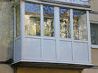 Балкон пластиковий, французький: Veka, WDS, Steko. Розшарочка, кредит, безплатна доставка., фото 2